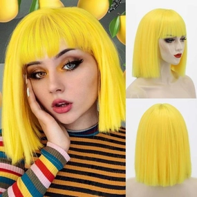 Yellow Bob Wig